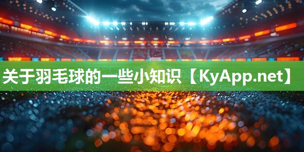 关于羽毛球的一些小知识